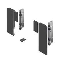 Afbeeldingen van Hettich AvanTech YOU Set verbinder voor vorm te geven inliggend front, gebruik met inlay-ladezijwand, systeemhoogte  187,  antraciet