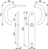 Afbeeldingen van Hoppe kruk + langschild  1138/273p f1