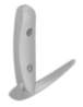 Afbeeldingen van Siro Kapstokhaak metaal - boorafstand 32mm/L 80mm/H 30mm/B 73mm - aluminium 