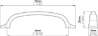 Afbeeldingen van Siro Meubelgreep metaal - boorafstand 96mm/L 118mm/H 25mm/B 15mm - mat RVS effect 