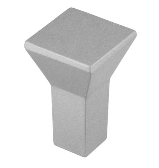 Afbeeldingen van Siro Meubelknop metaal - L 15mm/H 24mm/B 15mm - aluminium 