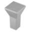Afbeeldingen van Siro Meubelknop metaal - L 15mm/H 24mm/B 15mm - aluminium 