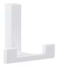 Afbeeldingen van Siro Kapstokhaak metaal - boorafstand 32mm/L 61mm/H 40mm/B 70mm wit 