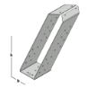 Afbeeldingen van GB Gordinglas 63x160 1,5 RVS