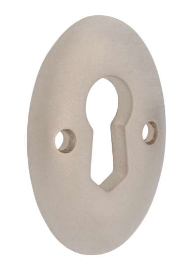 Afbeeldingen van Siro Sierschild metaal - boorafstand 15mm/L 35mm/H 3mm/B 25mm nikkel mat 