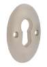 Afbeeldingen van Siro Sierschild metaal - boorafstand 15mm/L 35mm/H 3mm/B 25mm nikkel mat 