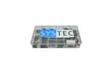 Afbeeldingen van Systec assortimentsdoos spanbussen - 18 vaks 8.0-40mm - 418 stuks blank DIN1481