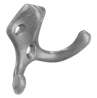 Afbeeldingen van Siro Kapstokhaak metaal - boorafstand 17x18x18mm/L 39mm/H 22mm/B 65mm - gepolijst aluminium 