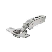 Afbeeldingen van Hettich Sensys scharnier voor dunne deuren, deurdikte vanaf 10 mm, met geïntegreerde demping (Sensys 8646i), vernikkeld, opliggend, openingshoek 110°, TH-boorbeeld 52 x 5,5 mm, voor schroefbevestiging (-)