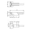 Afbeeldingen van INTERSTEEL Kierstandhouder binnendraaiend Curve rvs geborsteld 4800