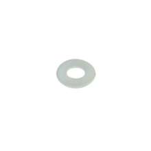 Afbeeldingen van Blum ring voor glasbevestiging - knop/trekker 4mm metaalvijs - wit pvc GLH.RING