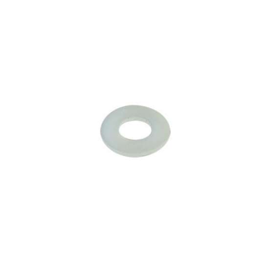 Afbeeldingen van Blum ring voor glasbevestiging - knop/trekker 4mm metaalvijs - wit pvc GLH.RING