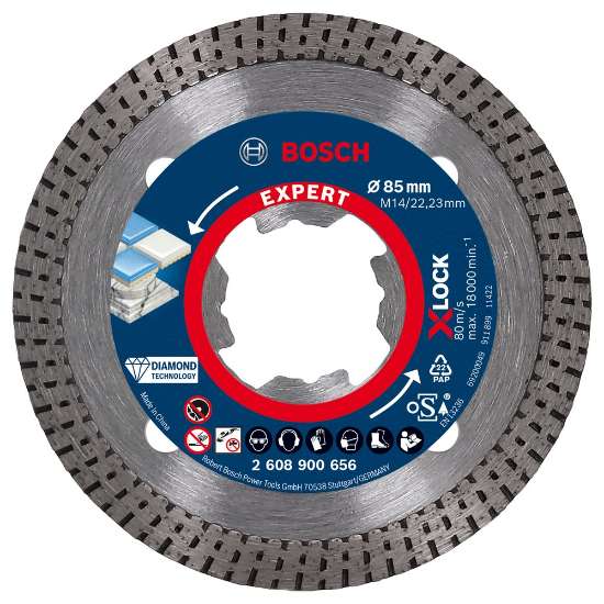 Afbeeldingen van Bosch EXPERT X-LOCK Diamantschijf Hard Ceramic