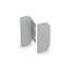 Afbeeldingen van Hettich Toebehoren Canis C eindkappen gesloten, set, B 23 mm, H 64 mm, Aluminiumkleurig