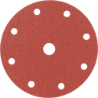 Afbeeldingen van Kelfort schuurschijf 150mm rood 10st 9 gaten