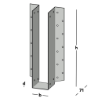 Afbeeldingen van GB raveeldrager I-ligger - 60x300x1,25mm - sendzimir verzinkt