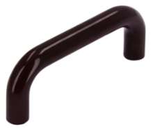 Afbeeldingen van Siro Meubelgreep kunststof - boorafstand 64mm/L 73mm/H 28mm/B 9mm - bruin 