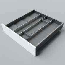 Afbeeldingen van Blum Bestekindeling voor kruidenpotjes Legrabox houtdecor - corpusbreedte 550-600 diepte 600mm - houtdecor zwart/aluminium OL.SA6060S3BEST