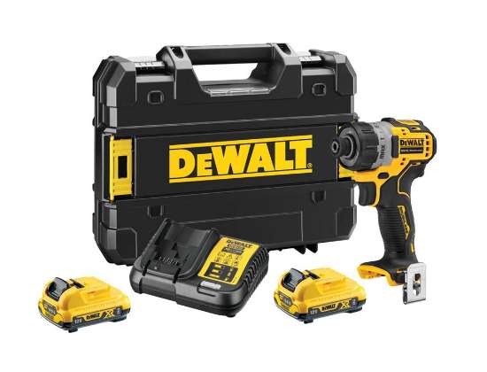 Afbeeldingen van DeWalt schroevendraaier DCF601D2-QW - 12V XR 2x 2.0Ah accu - ¼” aansluiting 