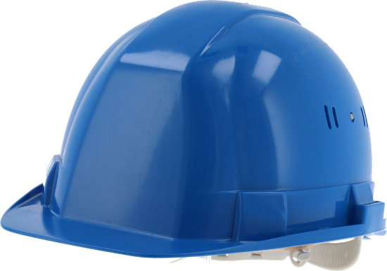 Afbeeldingen van Kelfort Bouwhelm - blauw kel-bdb HDPE slag en UV bestendig 