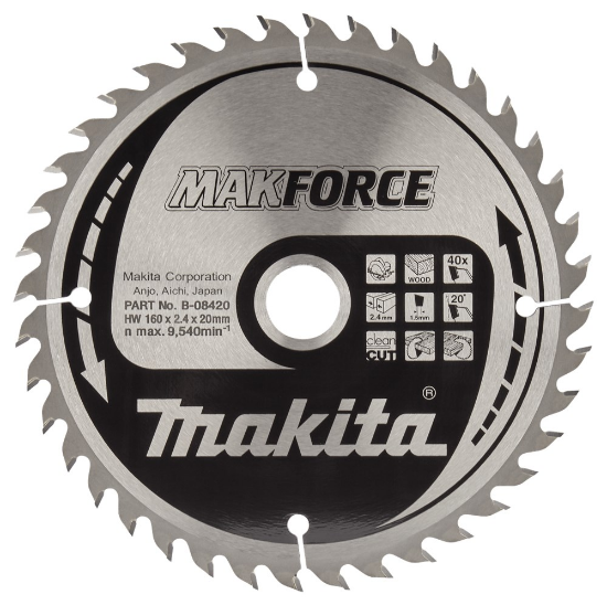 Afbeeldingen van Makita Zaagb Hout 160x20x40T 20G B-08420
