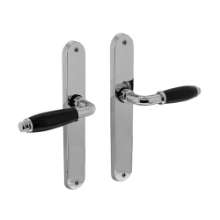 Afbeeldingen van INTERSTEEL Deurkruk Courgette met ovaal schild 238x39x9mm blind chroom 0206
