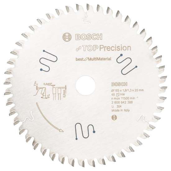 Afbeeldingen van Bosch Cirkelzaagblad Top Precision Best for Multi Material