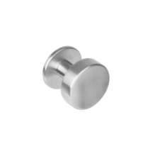 Afbeeldingen van INTERSTEEL Knop rond plat op rozet rvs geborsteld 2186
