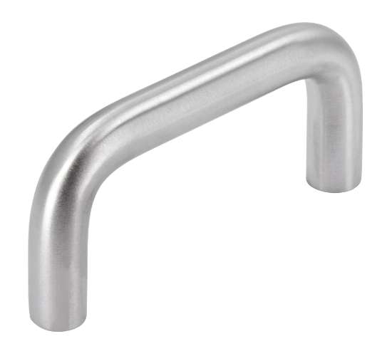 Afbeeldingen van Siro beugelgreep metaal - boorafstand 64mm/L 74mm/H 35mm/B 10mm RVS