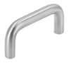 Afbeeldingen van Siro beugelgreep metaal - boorafstand 64mm/L 74mm/H 35mm/B 10mm RVS