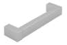 Afbeeldingen van Siro Meubelgreep kunststof - boorafstand 96mm/L 106mm/H 24mm/B 14mm - aluminium 