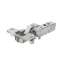 Afbeeldingen van Hettich Sensys scharnier voor dikke deuren, deurdikte tot 32 mm, met geïntegreerde demping (Sensys 8631i), vernikkeld, inliggend, Openingshoek  95°, snelmontage Flash (ø 10 x 11)