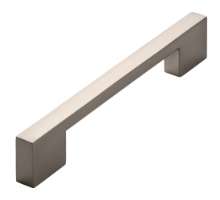 Afbeeldingen van Siro Meubelgreep metaal - boorafstand 128/160mm/L 185mm/H 30mm/B 13mm RVS effect 