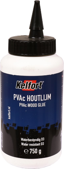 Afbeeldingen van Kelfort Houtlijm - 750gr - zwart op basis van PVAc Waterbestendig D3 