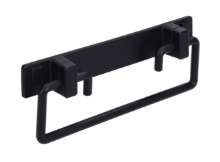 Afbeeldingen van Siro Hangende handgreep metaal - boorafstand 96mm/L 146mm/H 20mm/B 51mm mat zwart 