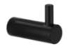 Afbeeldingen van Siro Kapstokhaak metaal - L 28mm/H 40mm/B 14mm mat zwart 