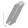 Afbeeldingen van GB gordinglas - 46x146x1,5mm - sendzimir verzinkt