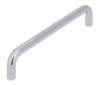 Afbeeldingen van Siro Meubelgreep metaal - boorafstand 128mm/L 136mm/H 27mm/B 8mm chroom glanzend 
