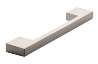 Afbeeldingen van Siro Meubelgreep metaal - boorafstand 128/160mm/L 185mm/H 30mm/B 13mm RVS effect 