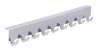 Afbeeldingen van Siro Deurkapstok metaal - met 9 haken boorafstand 336mm/L 366mm/H 32mm/B 41mm chroom glanzend 