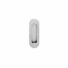 Afbeeldingen van INTERSTEEL Schuifdeurkom ovaal 120x40mm blind rvs geborsteld 4476
