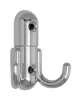 Afbeeldingen van Siro Kapstokhaak metaal - boorafstand 32mm/L 60mm/H 23mm/B 56mm - chroom glanzend 