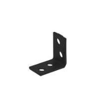 Afbeeldingen van GB stoelhoek - 25x25mm 15x2mm - epoxycoating zwart