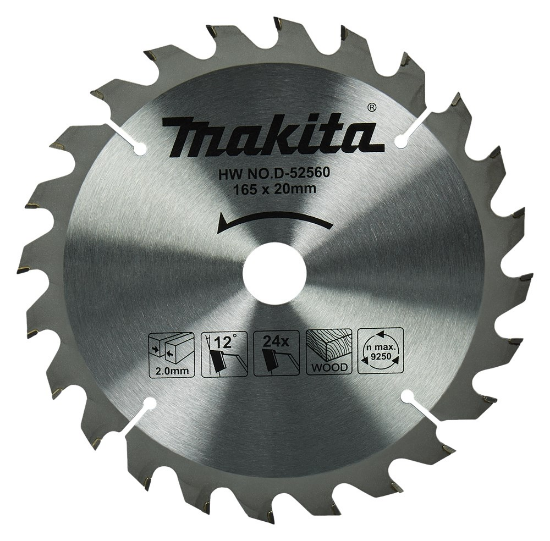 Afbeeldingen van Makita HM zaagbl 165x20x2 T24 D-52560