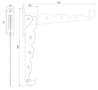 Afbeeldingen van Siro Wasdroger metaal - boorafstand 89mm/L 307mm/H 59mm/B 31mm - wit 