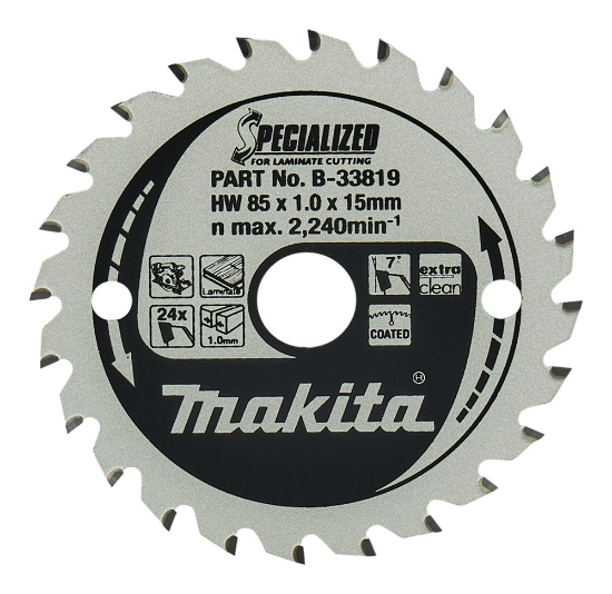 Afbeeldingen van Makita Zaagb Lami 85x15x24T B-33819