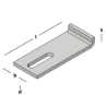 Afbeeldingen van GB Elementverankering type 26 25x170 70x8 Thermisch Verzinkt