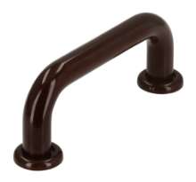 Afbeeldingen van Siro Meubelgreep kunststof - boorafstand 64mm/L 80mm/H 30mm/B 16mm - bruin 