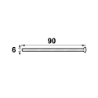 Afbeeldingen van Ami set a 3 schroeven - Deurdikte 82 - Ral 9005