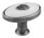 Afbeeldingen van Siro Meubelknop metaal - L 32mm/H 24mm/B 32mm antiek zilver/wit 